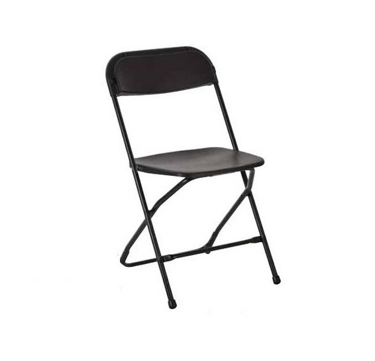 Office Star Black Plastic Folding Chair( Pack Of 4 ) RC883A4