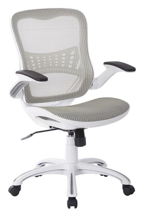 Office Star Riley Office Chair With White Mesh Seat And Back RLY26-WH