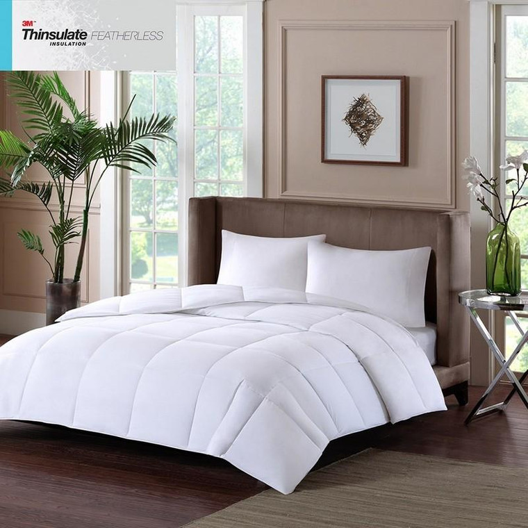White Down Alternative 3M Thinsulate Comforter -Twin BASI10-0290 By Olliix