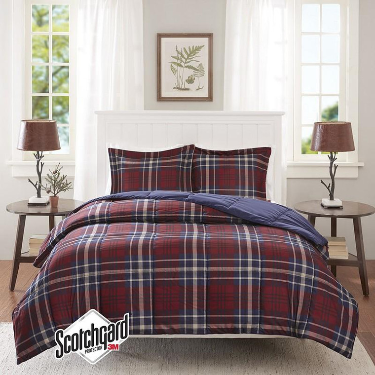 3M Scotchgard Down Alternative Comforter Mini Set -King/Cal King BASI10-0400 By Olliix