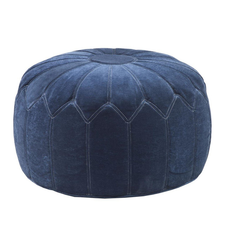 Madison Park Kelsey Round Pouf Ottoman FPF18-0090 By Olliix