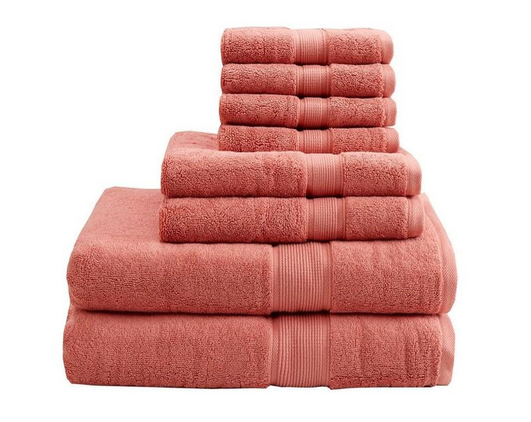 Madison Park Signature 800Gsm 100% Cotton 8 Piece Towel Set MPS73-195 By Olliix