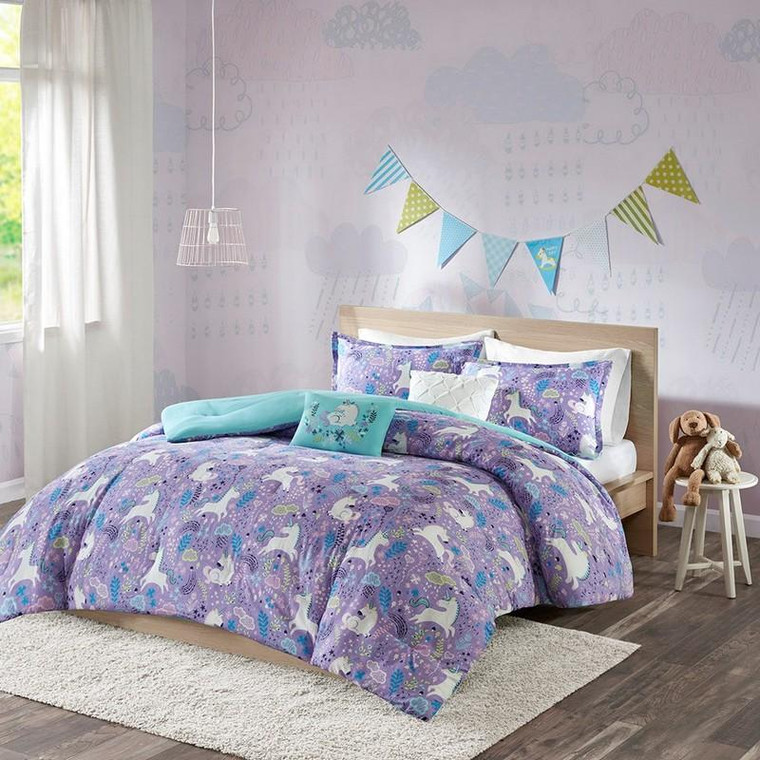 Urban Habitat Kids Lola Comforter Set (Full/Queen) - Purple UHK10-0049 By Olliix