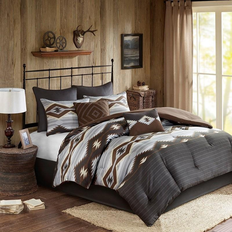 Olliix Woolrich Bitter Creek Oversized Comforter Set -Queen WR10-2179