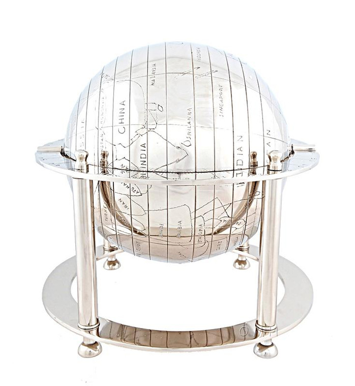 AK015 Aluminium Globe by Old Modern Handicrafts