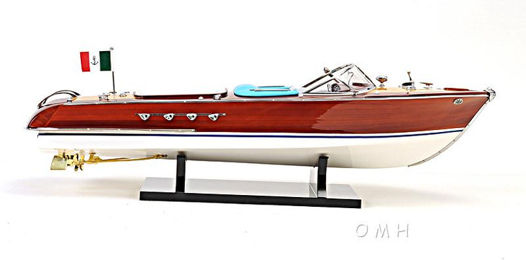 B086 Riva Aquarama Painted Medium Boat Model by Old Modern Handicrafts