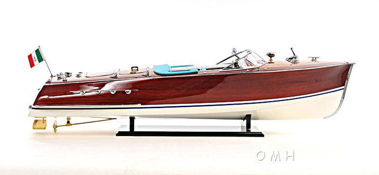 B113 Riva Triton Painted Large Boat Model by Old Modern Handicrafts