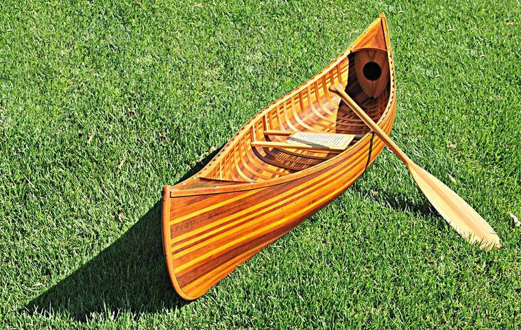 K034M Ribs Curved Bow Matte Canoe 10' by Old Modern Handicrafts