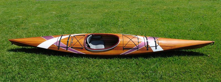 K096 Kayak With 2 Stripes 15' Canoe by Old Modern Handicrafts