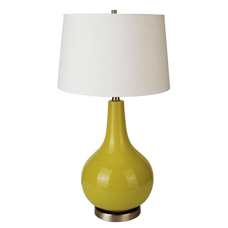 6202GN Ore International 28 Inch Ceramic Table Lamp - Apple Green