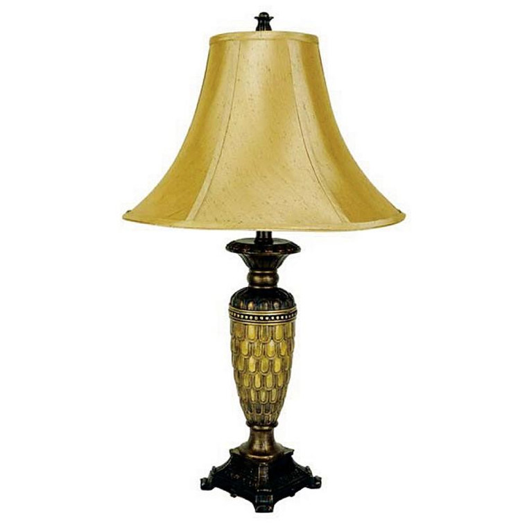8233ST Ore International Classic Small Table Lamp - Honey