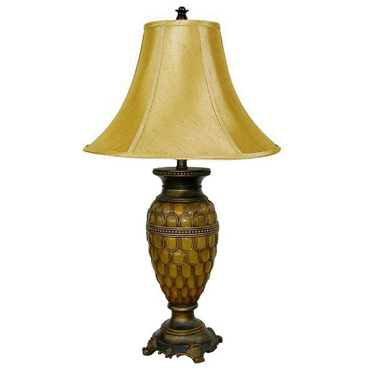 8233T Ore International Classic Table Lamp - Honey
