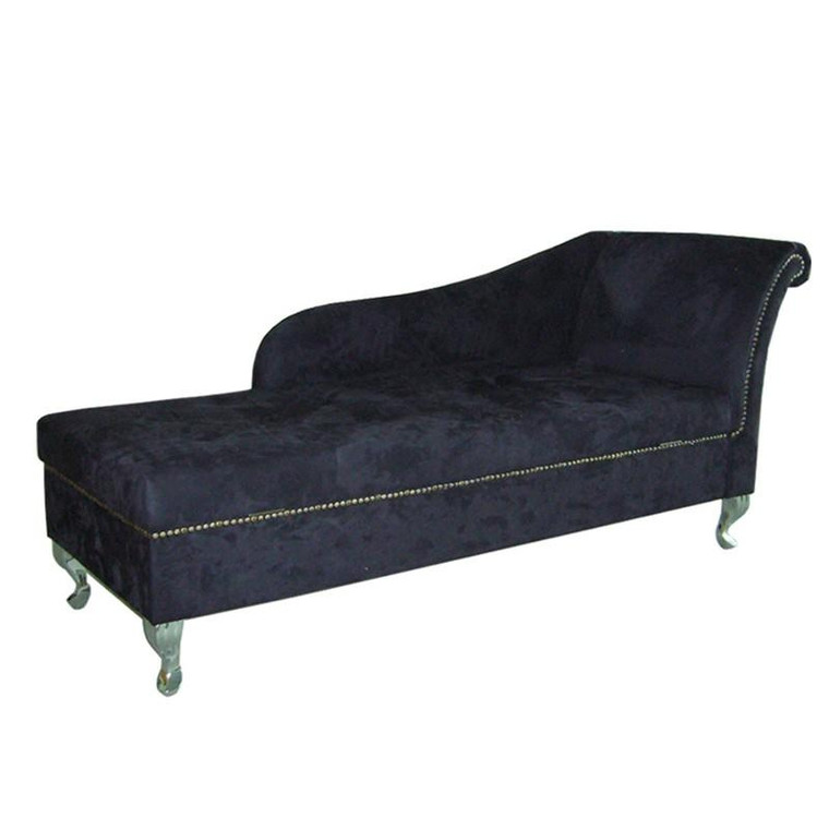 HB4131 Ore International Old Navy Blue Storage Chaise