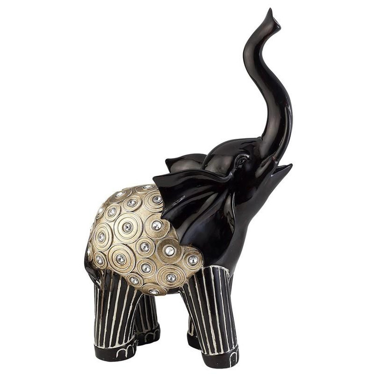 Ore International 15.25"H Amber Twilight Traditional Elephant Decorative Piece K-4245-D1