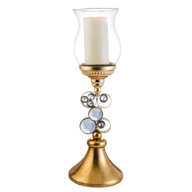 K-4260-C3 Ore International 20.5in. Gold Mahla Candle Holder Without Candle