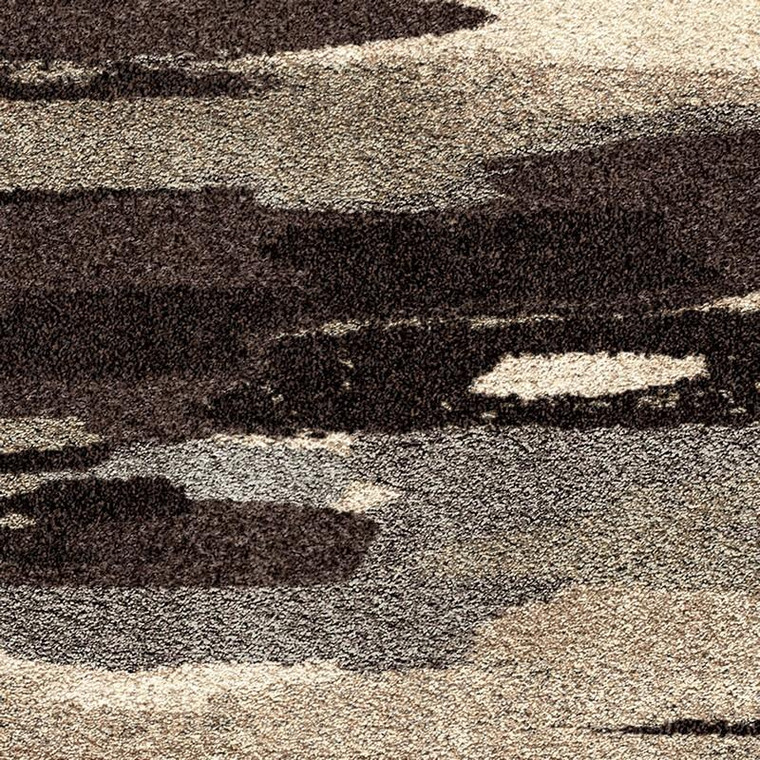 Orian Wild Weave Plush Abstract Cumulus Slate Rug - 5'3" x 7'6" - 1663