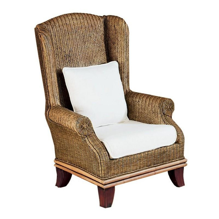 255-1 Bali Wing Chair - Natural Antique