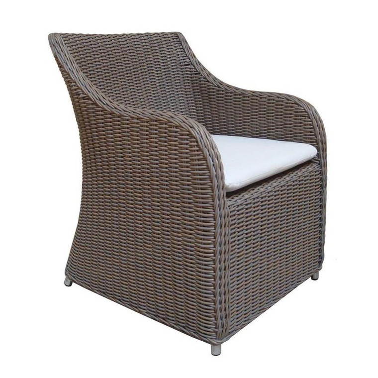 OL-POR11 Porto Fino Outdoor Arm Chair - Kubu Grey