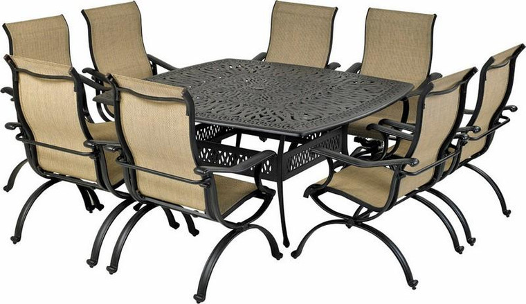 SQDTMN64-LG1 Laguna 9-Piece Dining Set