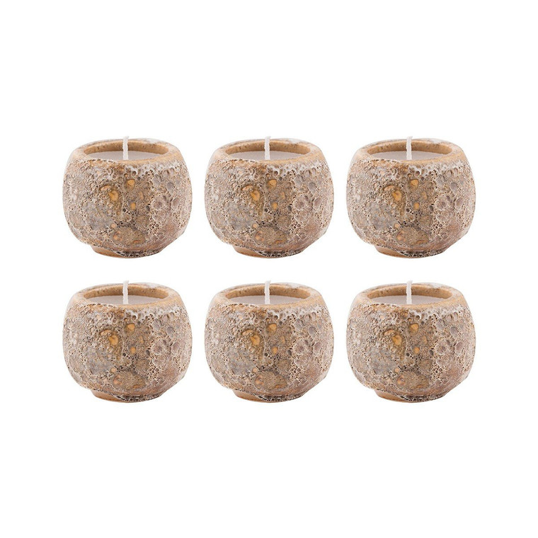 Pomeroy 1.75"H Varanasi Set Of 6 Filled Votive Candle Holder 444500/S6