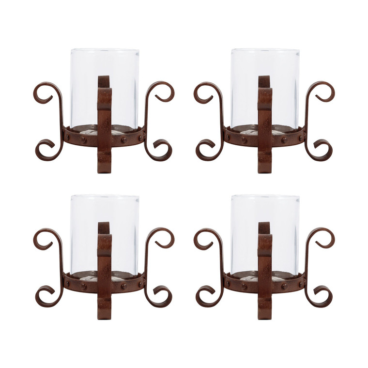 Pomeroy Teton Set Of 4 Pillar Candle Holders 621048/S4