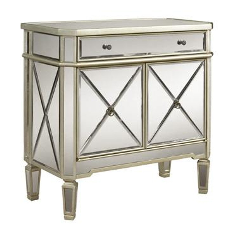 Mirrored Console With 1 Drawer And 2 Doors 233-228 by Powell