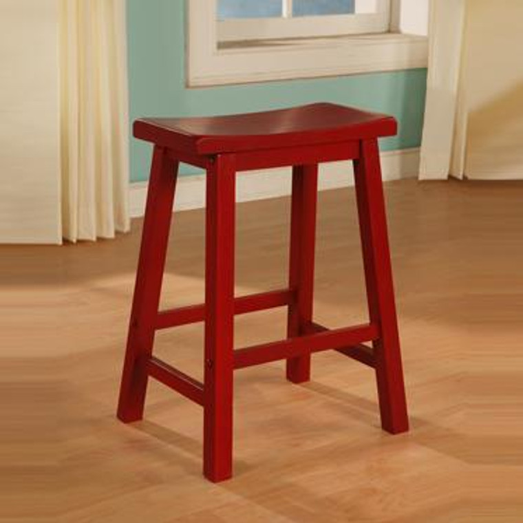 Color Story Crimson Red Counter Stool 286-430 by Powell
