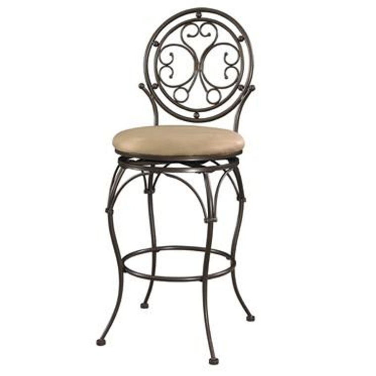 Big And Tall Scroll Circle Back Barstool 586-847 by Powell