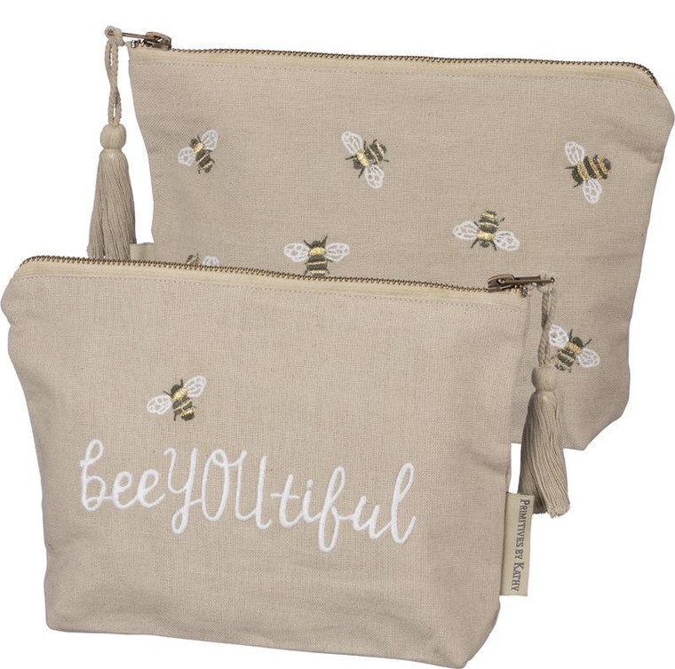 100193 Zipper Pouch - Bee You Tiful - Set Of 4 By Primitives by Kathy