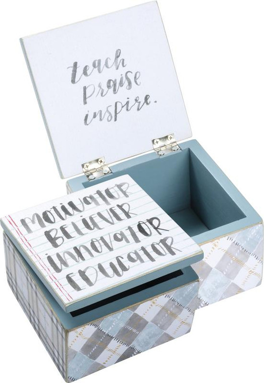 Hinged Box - Motivator - Set Of 4 (Pack Of 2) 100225 By Primitives By Kathy