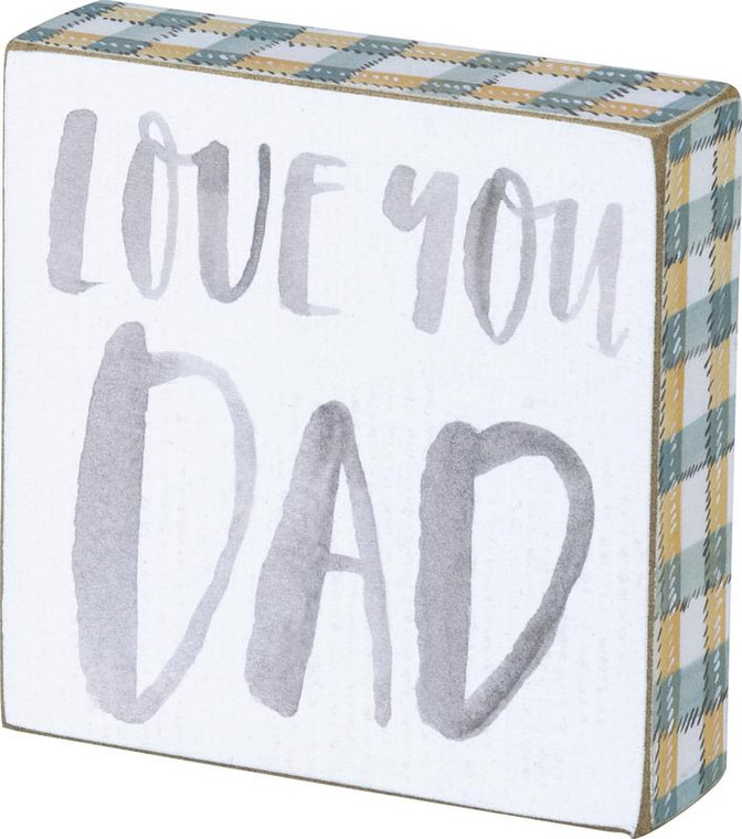 Block Sign - Dad - Set Of 4 (Pack Of 2) 100242 By Primitives By Kathy
