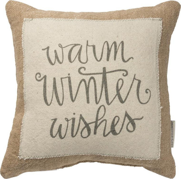 100313 Pillow - Warm Winter Wishes - Set Of 2 By Primitives by Kathy