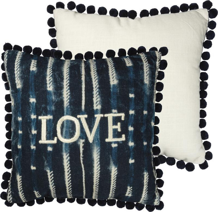 100884 Pillow - Love - Set Of 2 By Primitives by Kathy