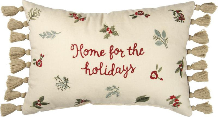 101327 Pillow - Home For The Holidays - Set Of 2 By Primitives by Kathy
