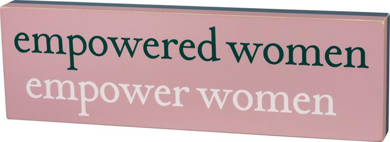 Box Sign - Empowered - Set Of 2 (Pack Of 2) 101628 By Primitives By Kathy