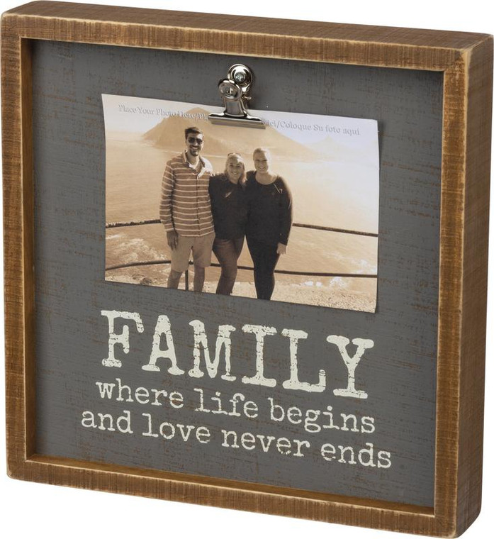 102952 Inset Box Frame - Family - Set Of 2 By Primitives by Kathy