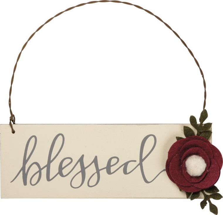 Holiday Ornament - Blessed - Set Of 4 (Pack Of 3) 103337 By Primitives By Kathy