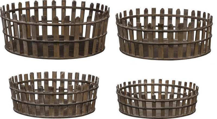 104117 Basket Set - Picket Fence By Primitives by Kathy