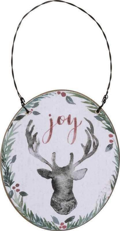 Xmas Ornament - Joy - Set Of 6 (Pack Of 3) 104161 By Primitives By Kathy