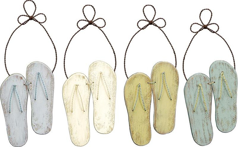 Holiday Ornament Set - Flip Flops (Pack Of 4) 15395 By Primitives By Kathy