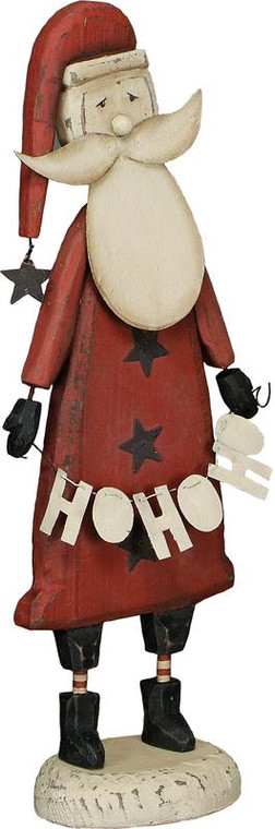 18252 Santa Claus - Ho Ho Ho - Set Of 2 By Primitives by Kathy