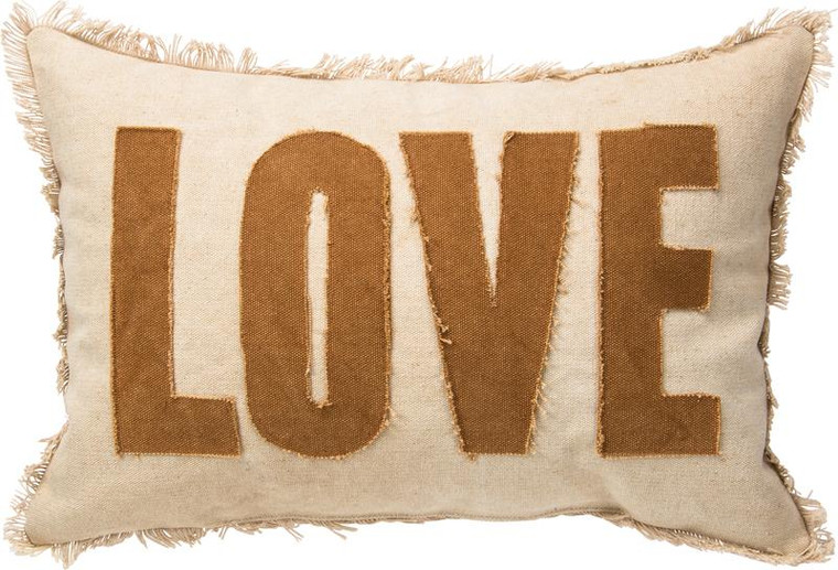 28922 Pillow - Love - Set Of 2 By Primitives by Kathy