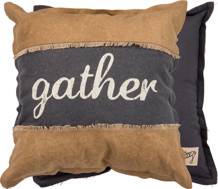 31520 Pillow - Gather - Set Of 2 By Primitives by Kathy