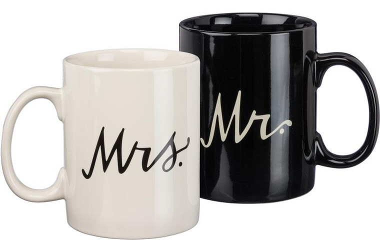 Mug Set - Mr. & Mrs. (Pack Of 2) 33532 By Primitives By Kathy