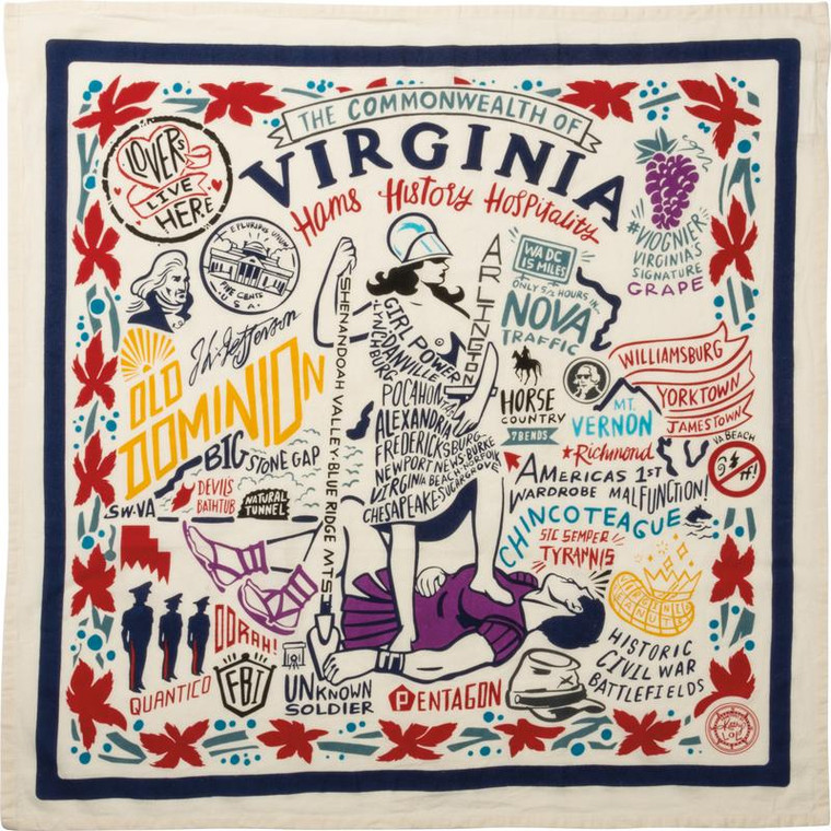 Dish Towel - Virginia - Set Of 4 (Pack Of 2) 33745 By Primitives By Kathy