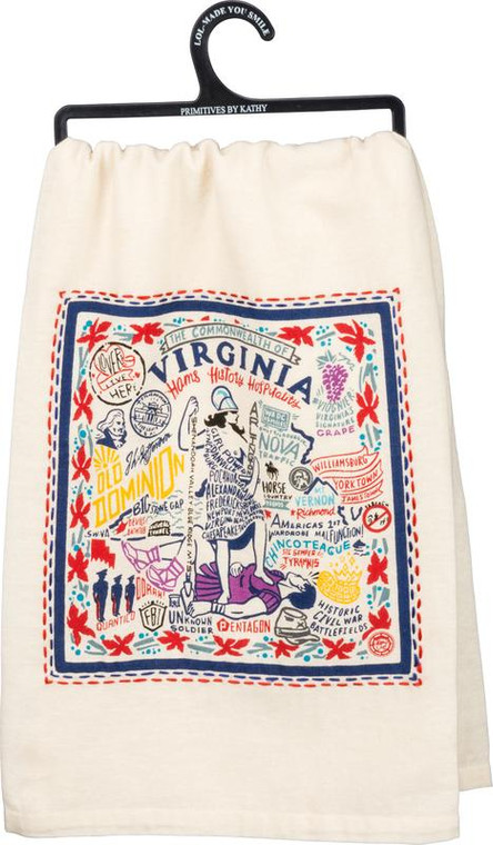 33757 Dish Towel - Virginia - Set Of 4 By Primitives by Kathy