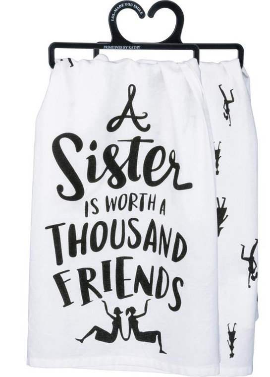 Dish Towel - A Sister - Set Of 6 (Pack Of 2) 33840 By Primitives By Kathy