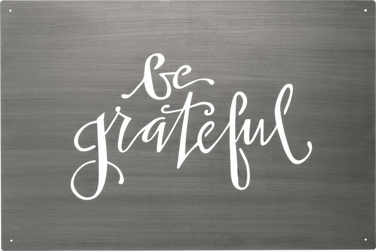 Metal Wall Art - Be Grateful - Set Of 2 (Pack Of 2) 34344 By Primitives By Kathy