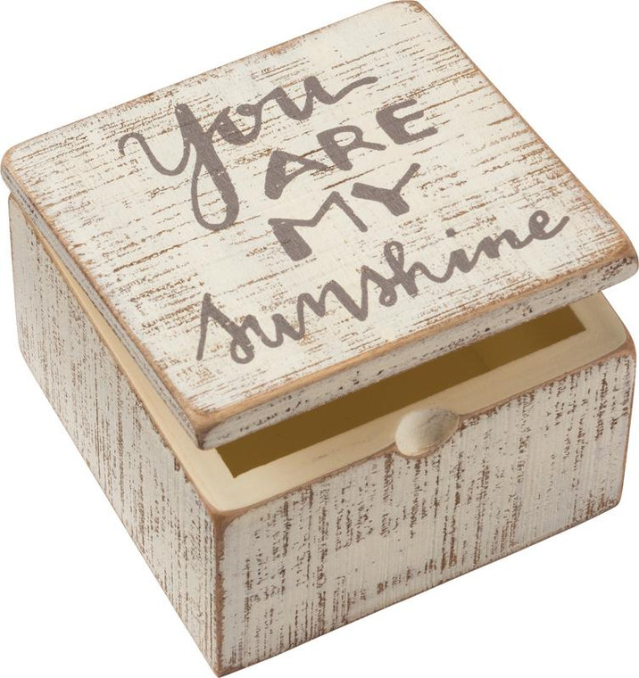 Hinged Box - My Sunshine - Set Of 4 (Pack Of 2) 34359 By Primitives By Kathy