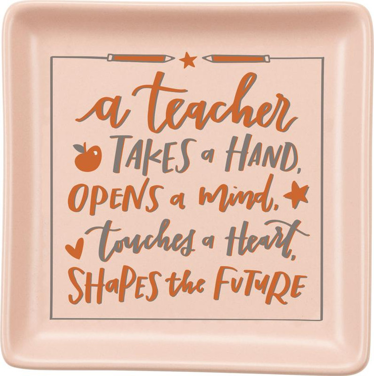 Trinket Tray - Teacher - Set Of 4 (Pack Of 2) 35091 By Primitives By Kathy